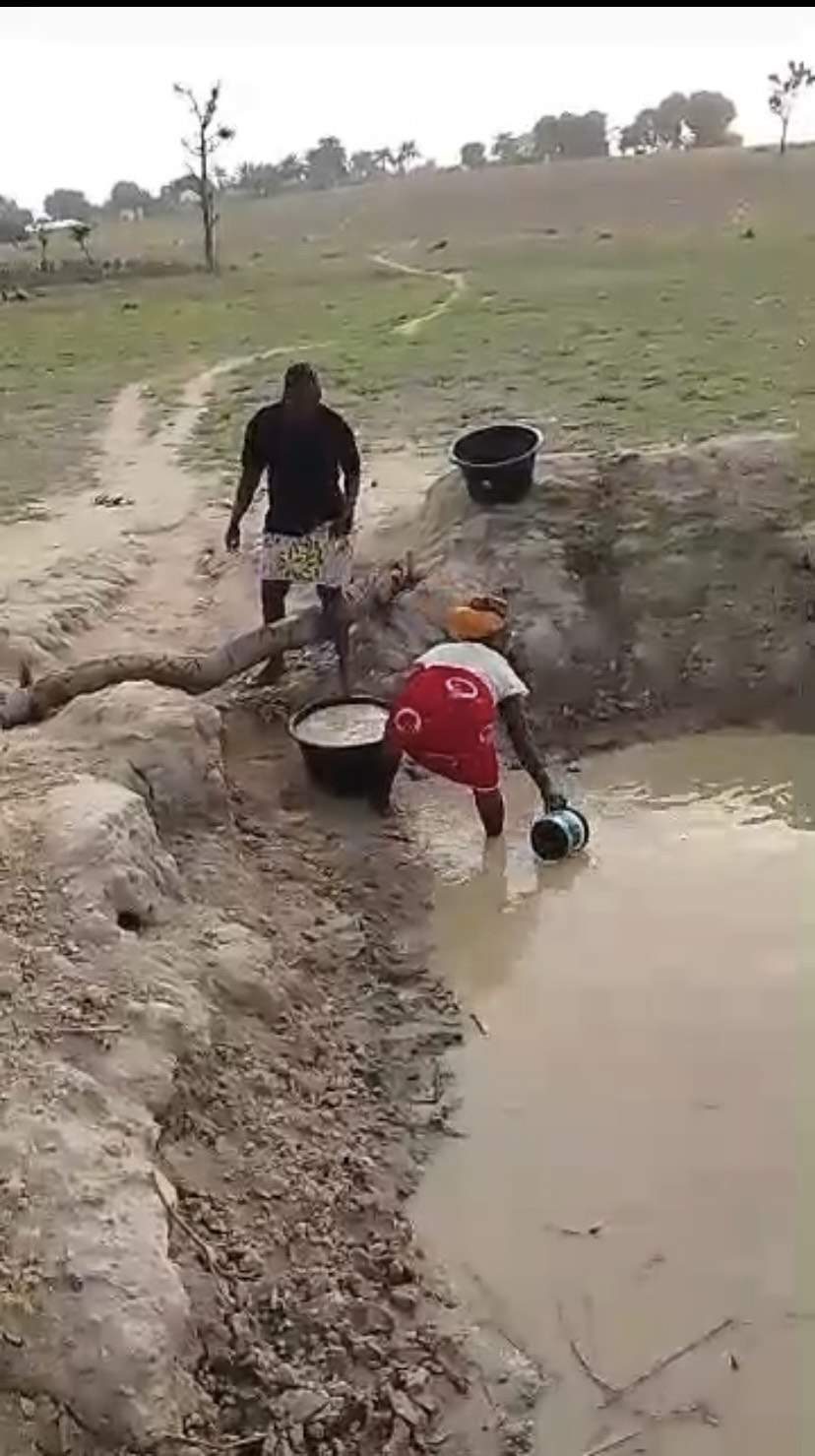 Water collection area in a community outreach setting