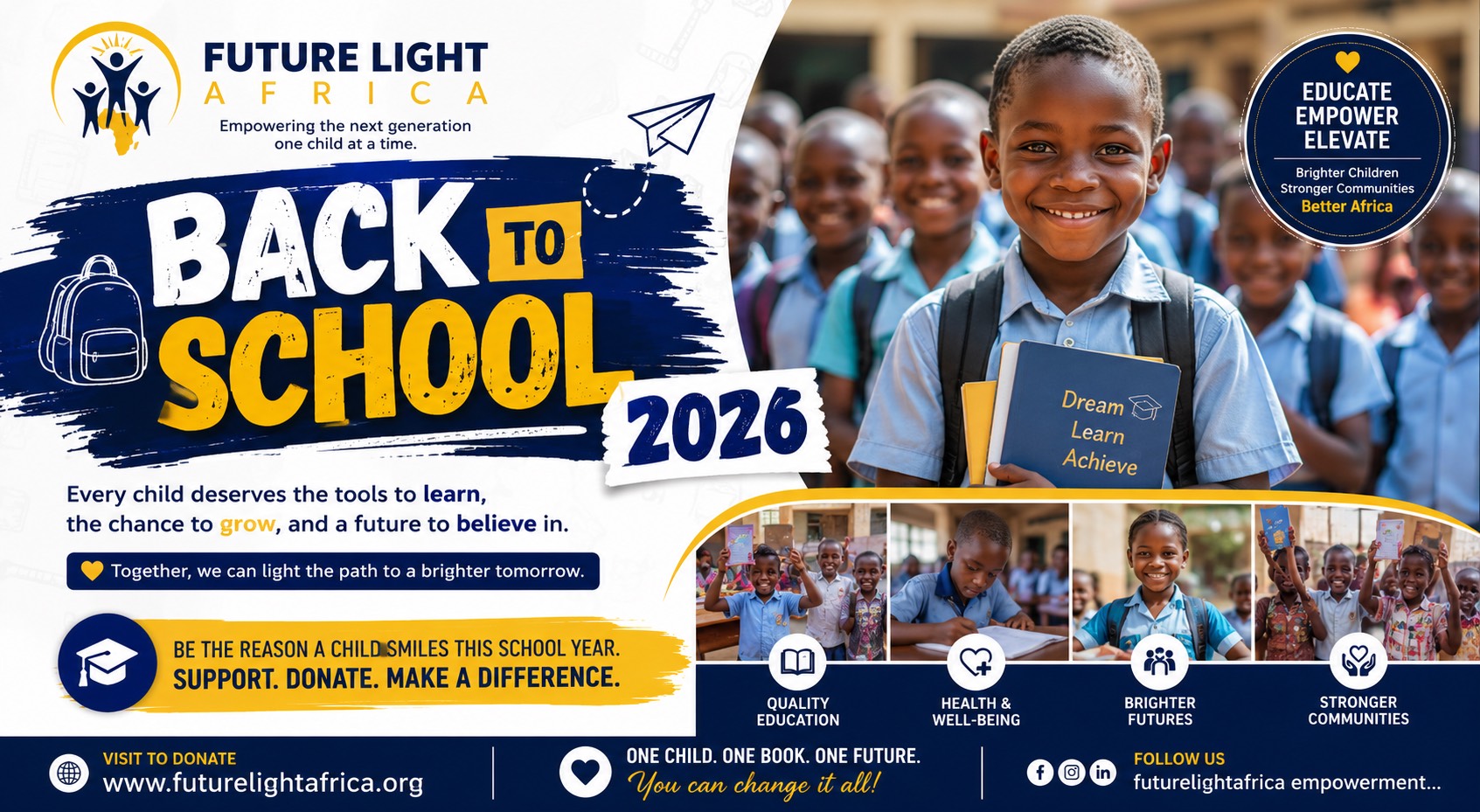 Future Light Africa Back to School campaign